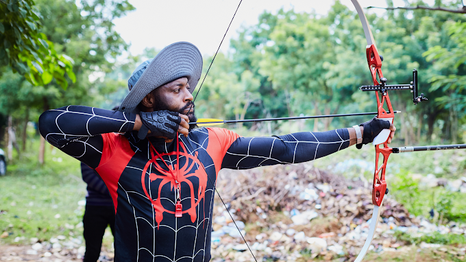 An archer at the Arch Club Abuja.