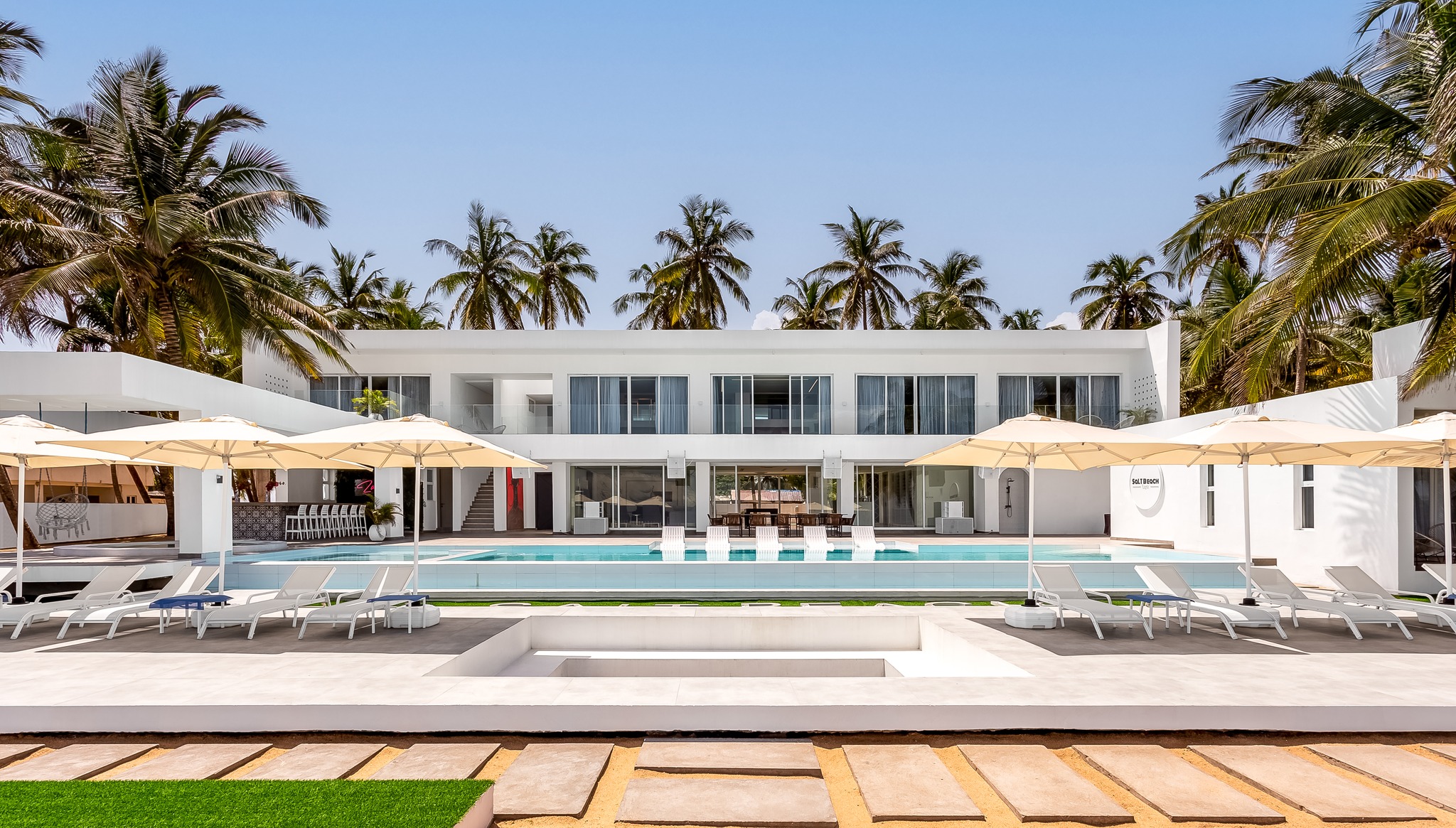 The exquisite pool area of Salt Beach Lagos.