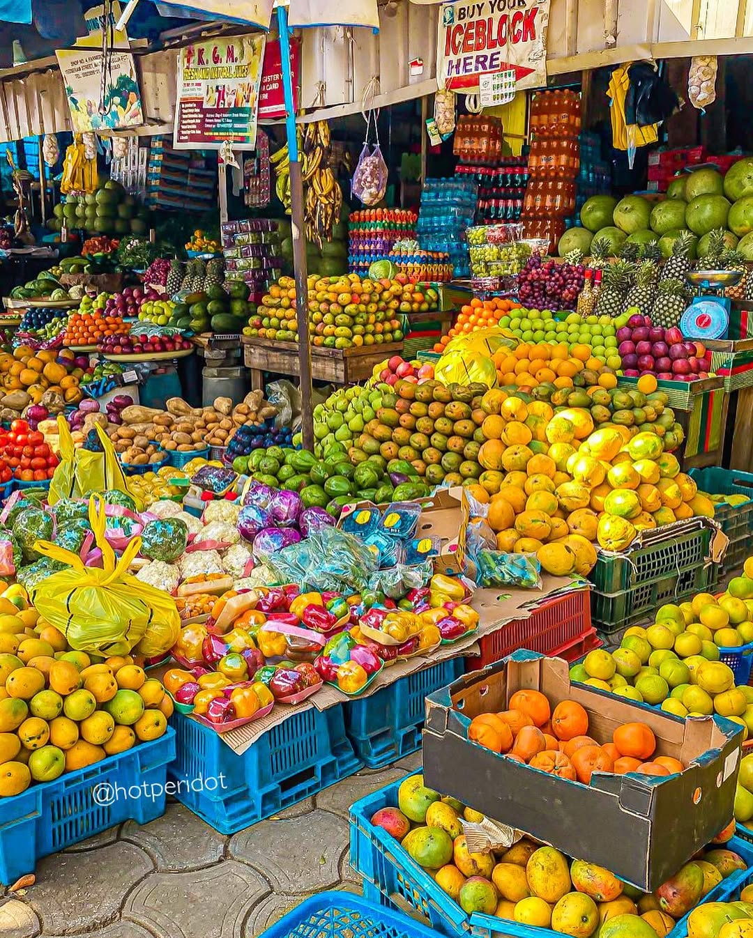 A wide variety of fruits displayed at the Maitama Farmers Market in Abuja