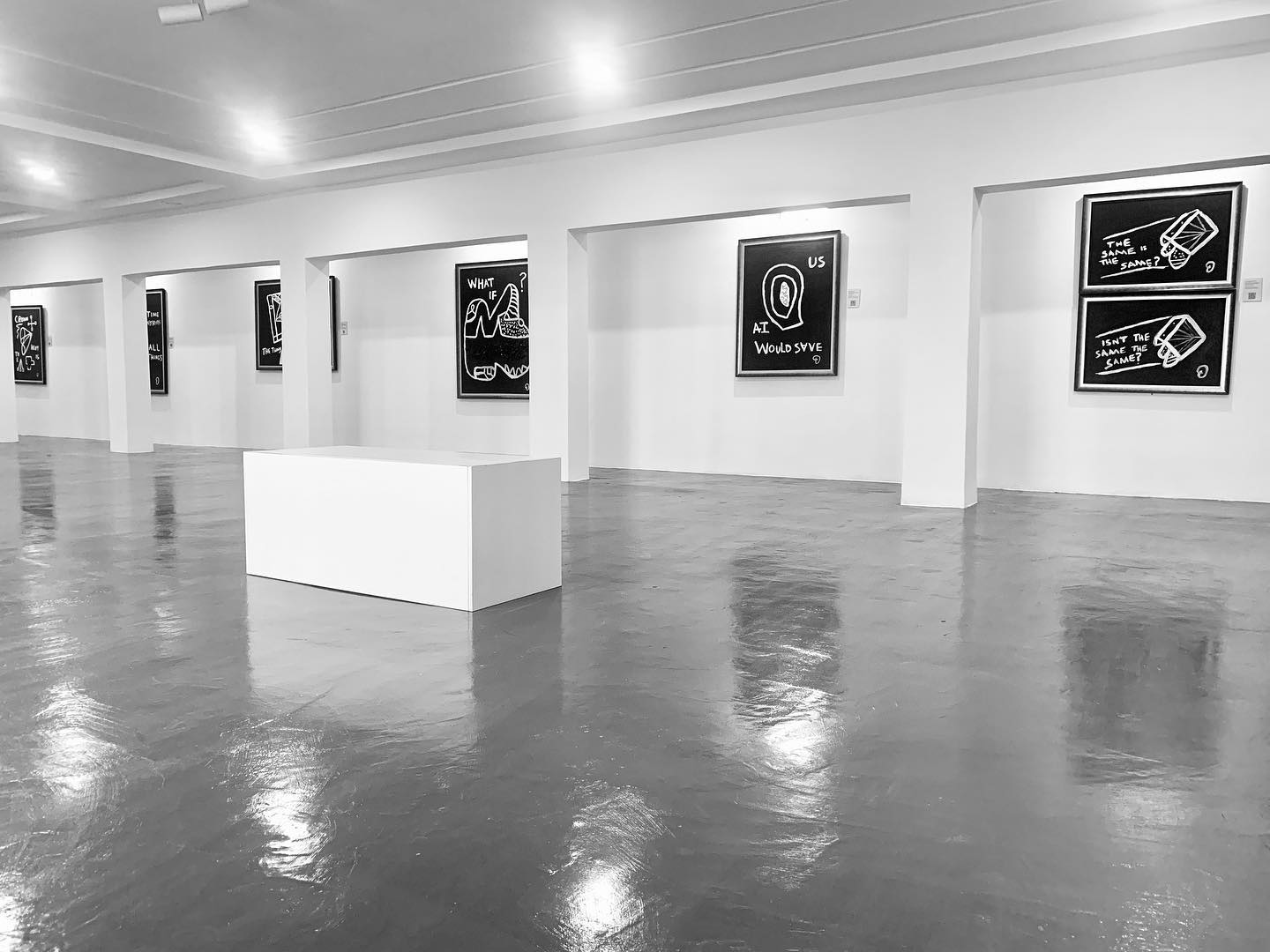 Exhibitions in the Dolapo Obat Gallery, Abuja.
