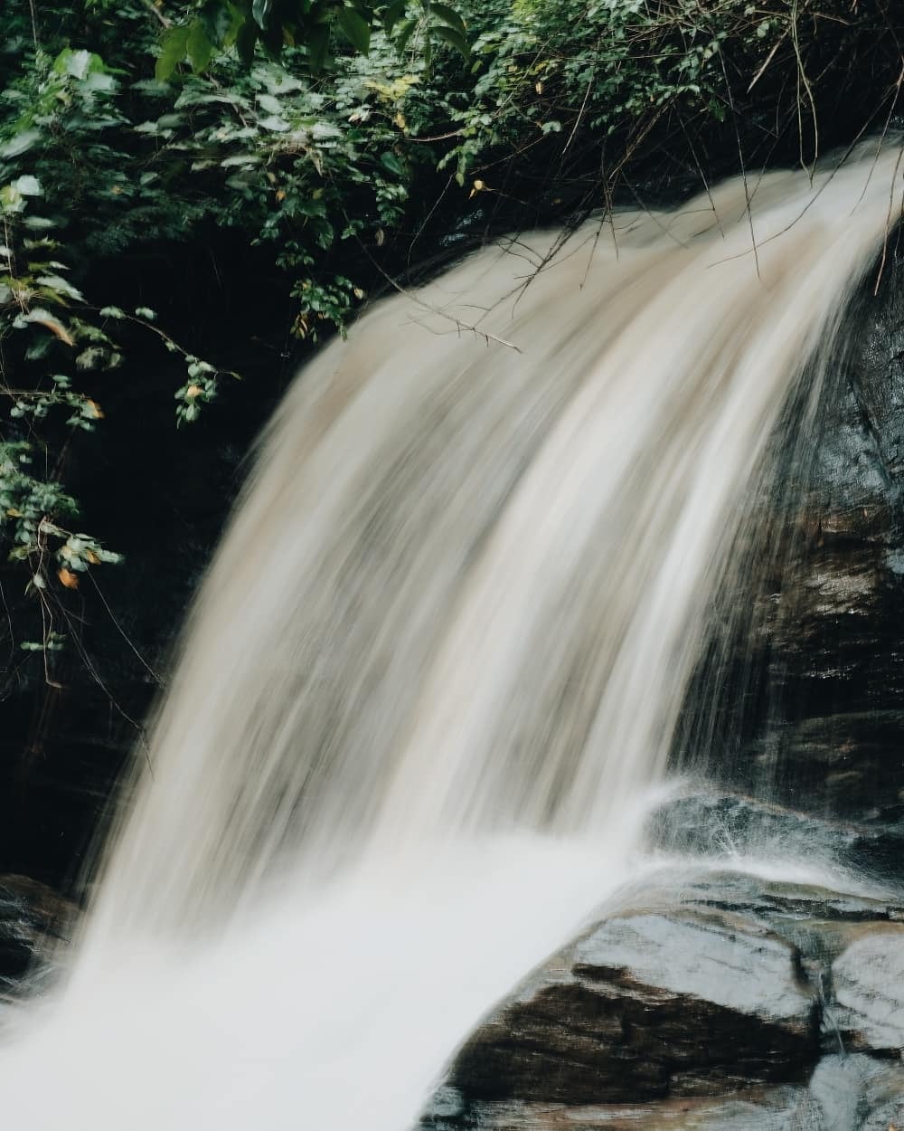 Karu Waterfall in Abuja flowing into an estuary.