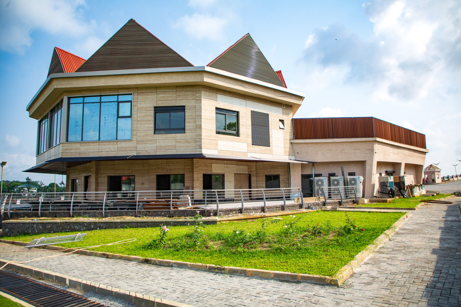 The golf course building view of the Ibom Arise Resort in Uyo.