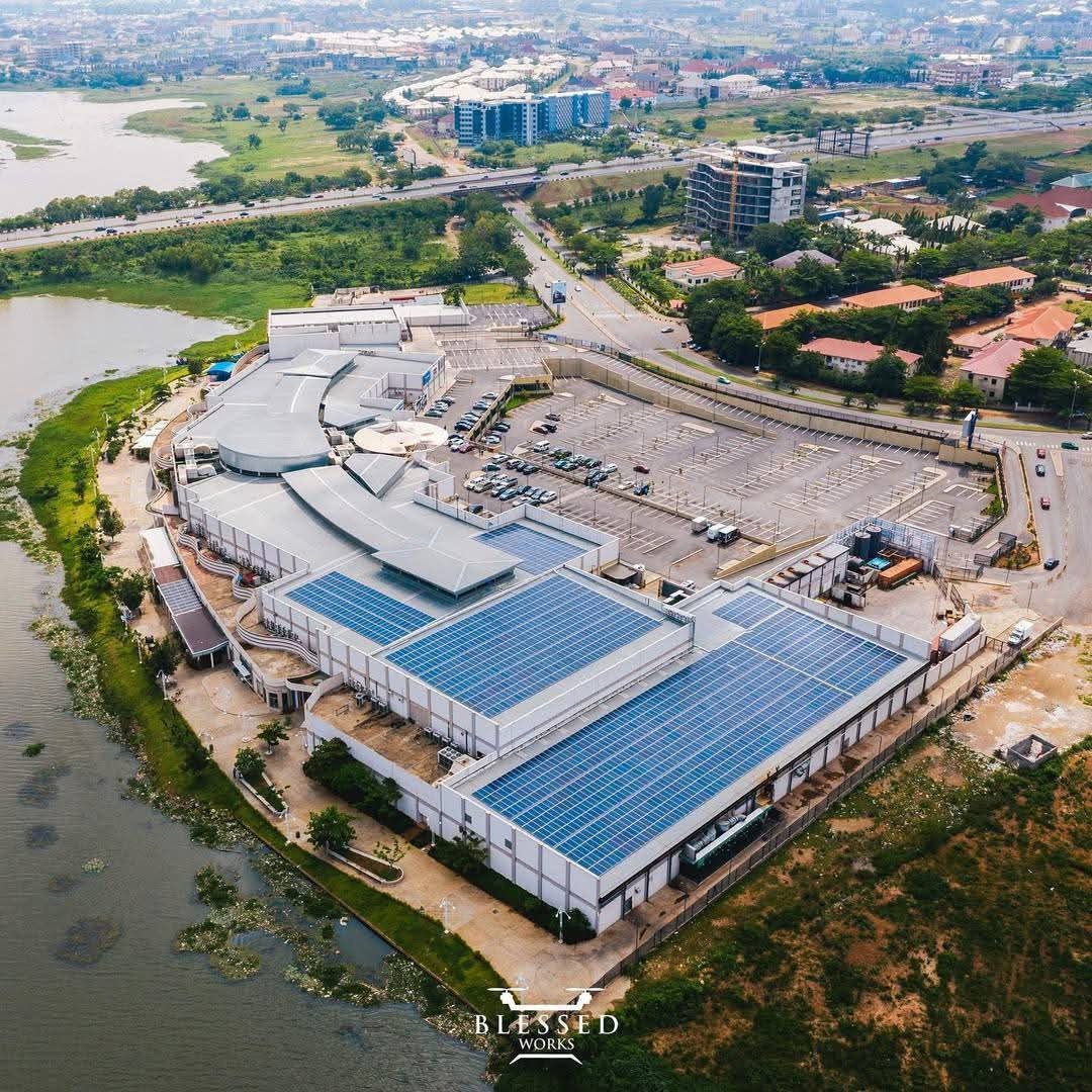 Aerial view of the Jabi Lake Mall in Abuja