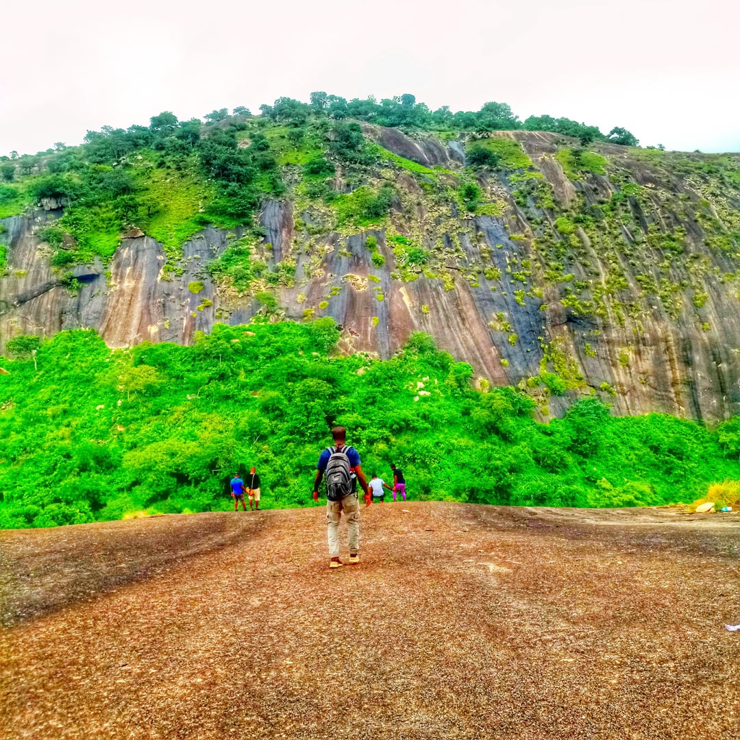 A mountain peaks at Kubwa Forest Reserve