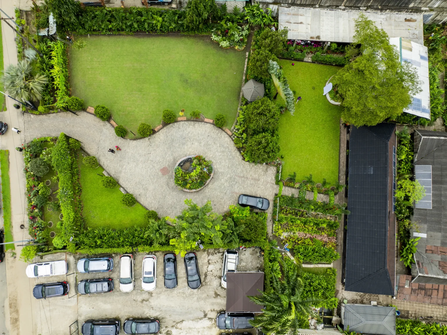 Aerial view of Tontex Gardens in Port Harcourt, Rivers State.