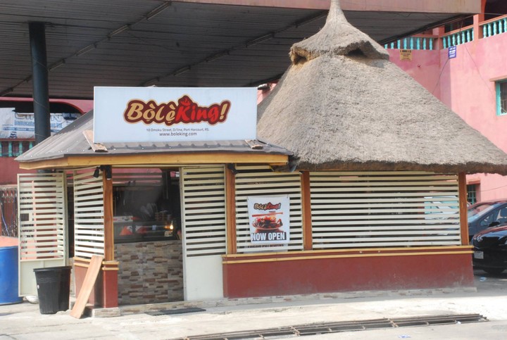 The front view of Bole King in Port Harcourt.