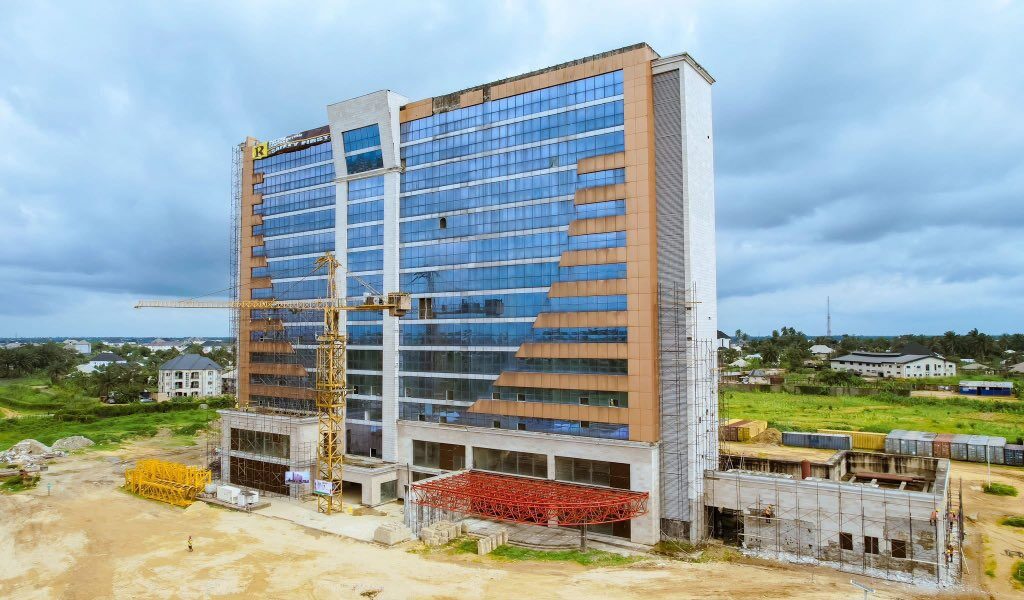 The nearly-completed Ibom Convention Centre and Hotel facility.