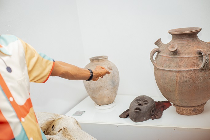 A section of antiquities at the Immortal Cosmetic Art Gallery.