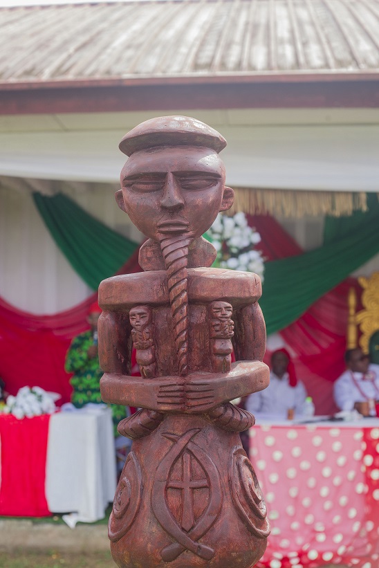 Ekpu Oro figure on display at the National Museum Uyo.